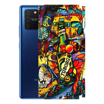 Samsung A/S Series Phone Skins (All Models) - Cool Beer Bottle - 3D Embossed Finish (L-193) Samsung Galaxy S10 Lite