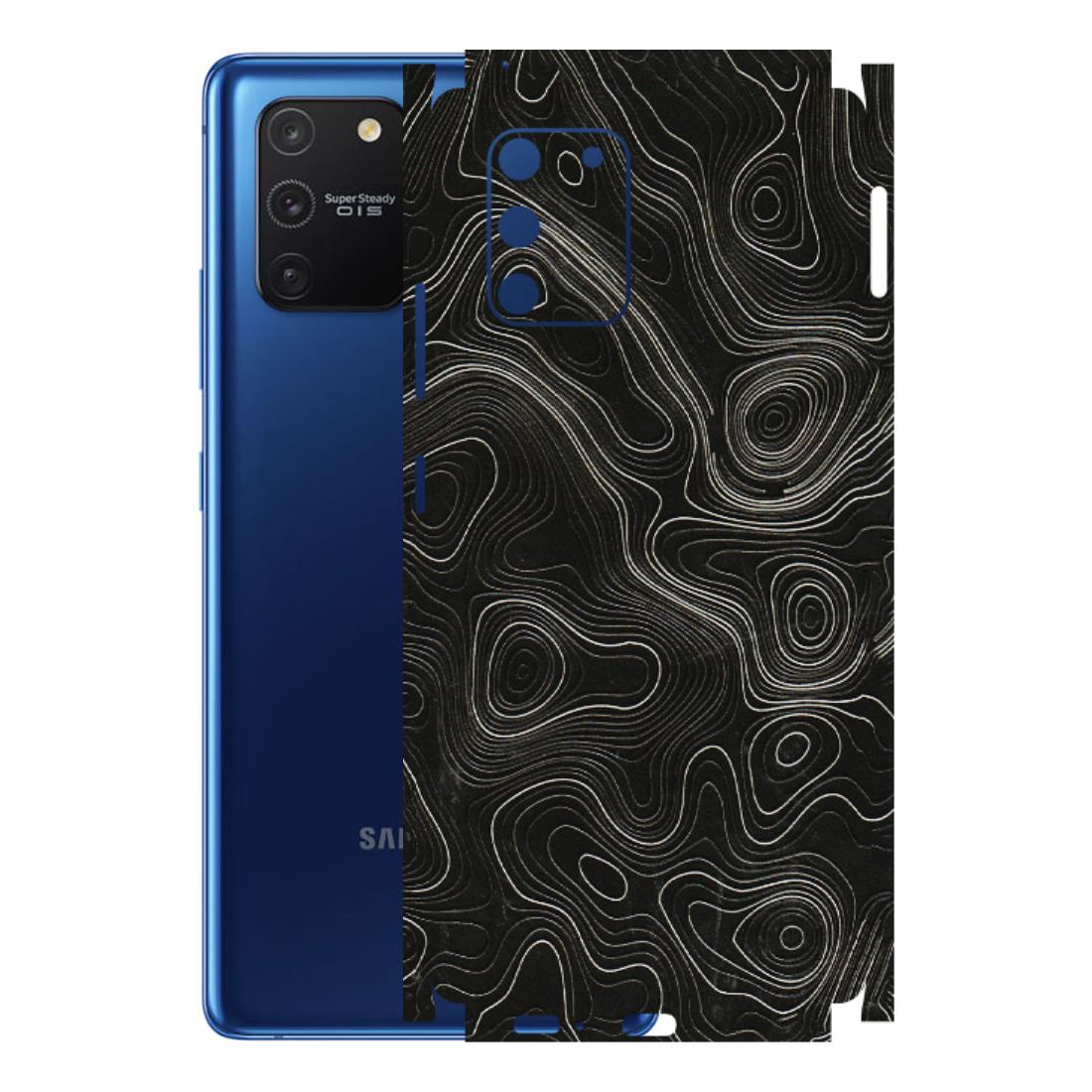 Samsung A/S Series Phone Skins (All Models) - Black Swirl - 3D Embossed Finish (L-196) Samsung Galaxy S10 Lite