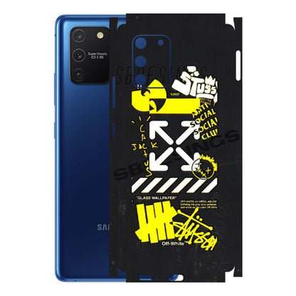 Samsung A/S Series Phone Skins (All Models) - Anti Social Graffiti - 3D Embossed Finish (L-198) Samsung Galaxy S10 Lite