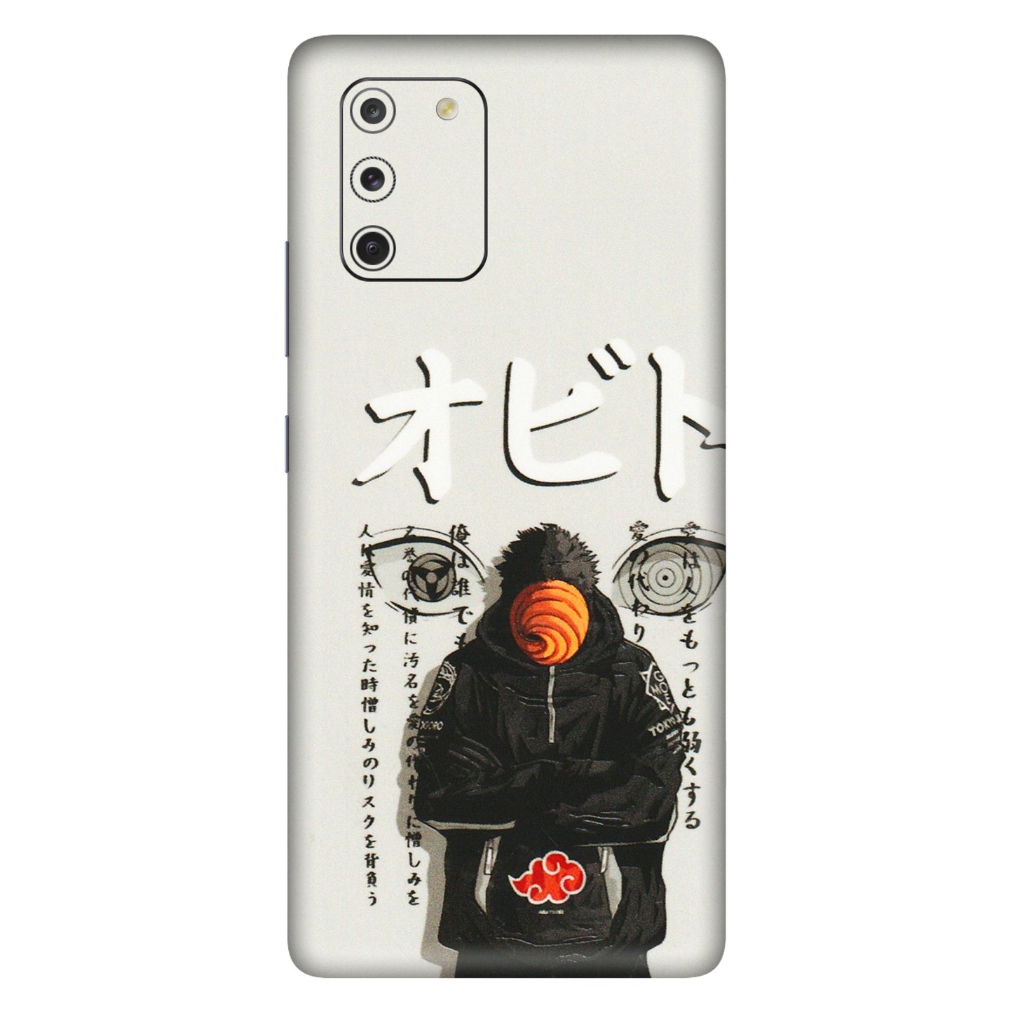 Samsung A/S Series Phone Skins (All Models) - Obito Anime Eye - 3D Embossed Finish (L-19) Samsung Galaxy S10 Lite
