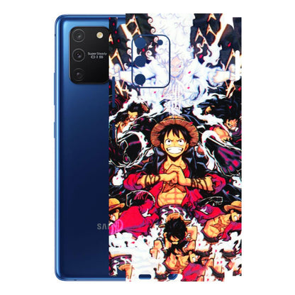 Samsung A/S Series Phone Skins (All Models) - Luffy Anime Character - 3D Embossed Finish (L-203) Samsung Galaxy S10 Lite