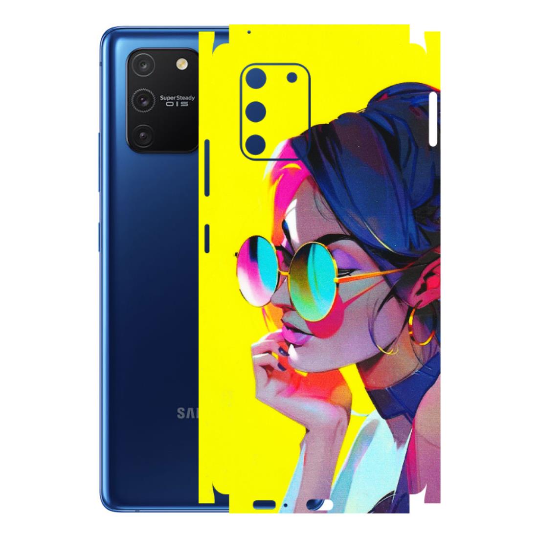 Samsung A/S Series Phone Skins (All Models) - Bold Stylish Girl - 3D Embossed Finish (L-222) Samsung Galaxy S10 Lite