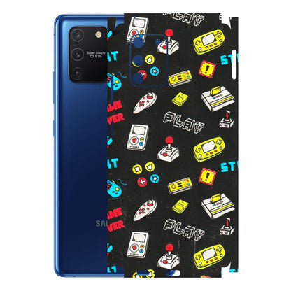 Samsung A/S Series Phone Skins (All Models) - Gaming Doodles - 3D Embossed Finish (L-224) Samsung Galaxy S10 Lite