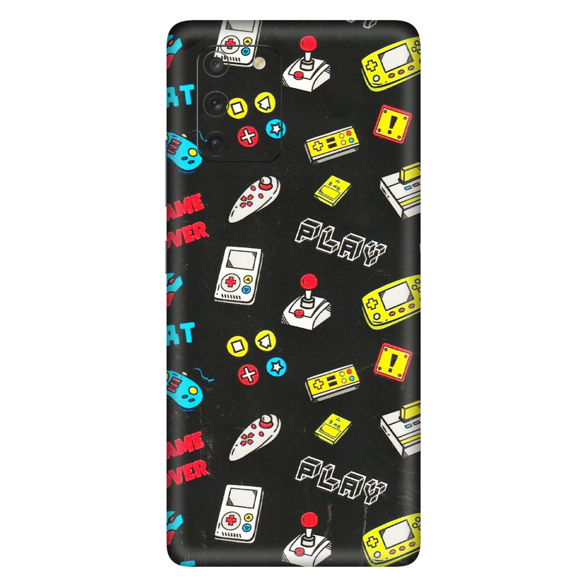 Samsung A/S Series Phone Skins (All Models) - Gaming Doodles - 3D Embossed Finish (L-224) Samsung Galaxy S10 Lite