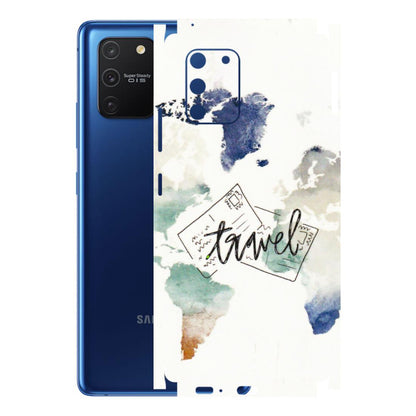 Samsung A/S Series Phone Skins (All Models) - Travel The World - 3D Embossed Finish (L-232) Samsung Galaxy S10 Lite