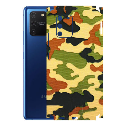 Samsung A/S Series Phone Skins (All Models) - Indian Military - 3D Embossed Finish (L-234) Samsung Galaxy S10 Lite