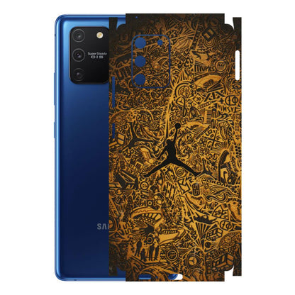 Samsung A/S Series Phone Skins (All Models) - Premium Gold Basketball Player - 3D Embossed Finish (L-236) Samsung Galaxy S10 Lite
