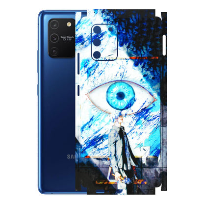 Samsung A/S Series Phone Skins (All Models) - Gojo Satoru evil eye - 3D Embossed Finish (L-239) Samsung Galaxy S10 Lite