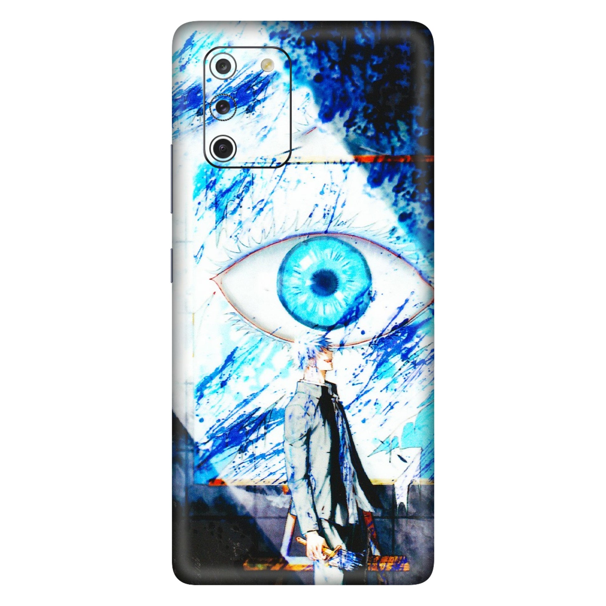 Samsung A/S Series Phone Skins (All Models) - Gojo Satoru evil eye - 3D Embossed Finish (L-239) Samsung Galaxy S10 Lite
