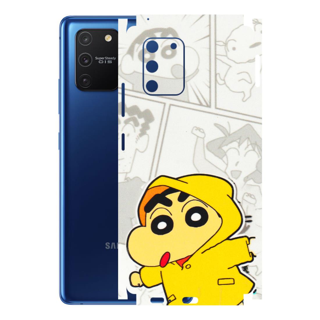 Samsung A/S Series Phone Skins (All Models) - Yellow Shinchan Comic - 3D Embossed Finish (L-246) Samsung Galaxy S10 Lite