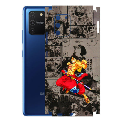 Samsung A/S Series Phone Skins (All Models) - One Piece Rocket Punch Manga - 3D Embossed Finish (L-25) Samsung Galaxy S10 Lite
