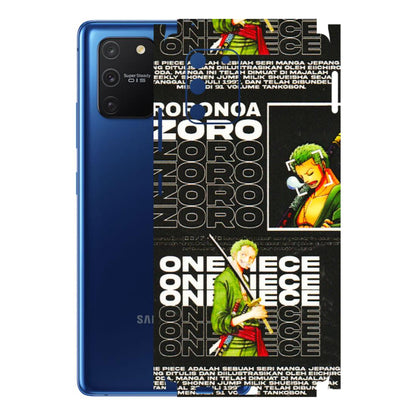 Samsung A/S Series Phone Skins (All Models) - One Piece Zoro - 3D Embossed Finish (L-250) Samsung Galaxy S10 Lite