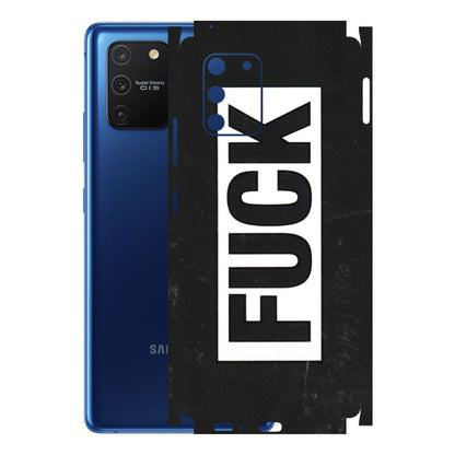Samsung A/S Series Phone Skins (All Models) - The F Word - 3D Embossed Finish (L-255) Samsung Galaxy S10 Lite