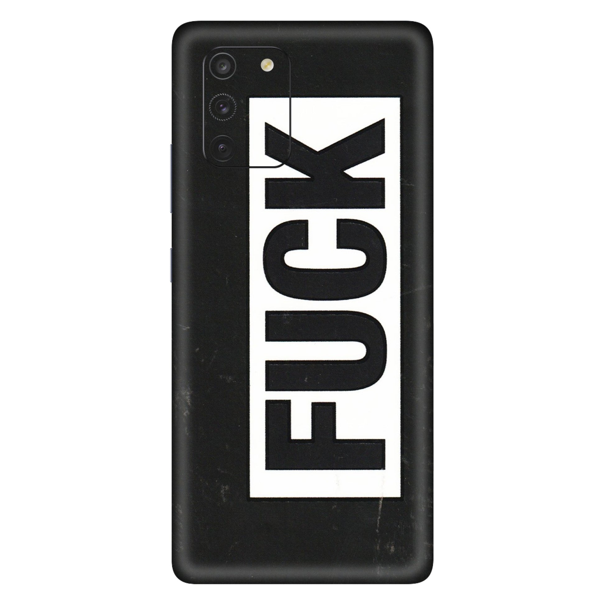 Samsung A/S Series Phone Skins (All Models) - The F Word - 3D Embossed Finish (L-255) Samsung Galaxy S10 Lite