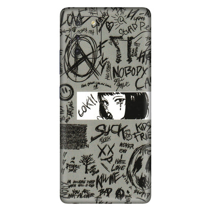 Samsung A/S Series Phone Skins (All Models) - Never Have Love Anime - 3D Embossed Finish (L-260) Samsung Galaxy S10 Lite
