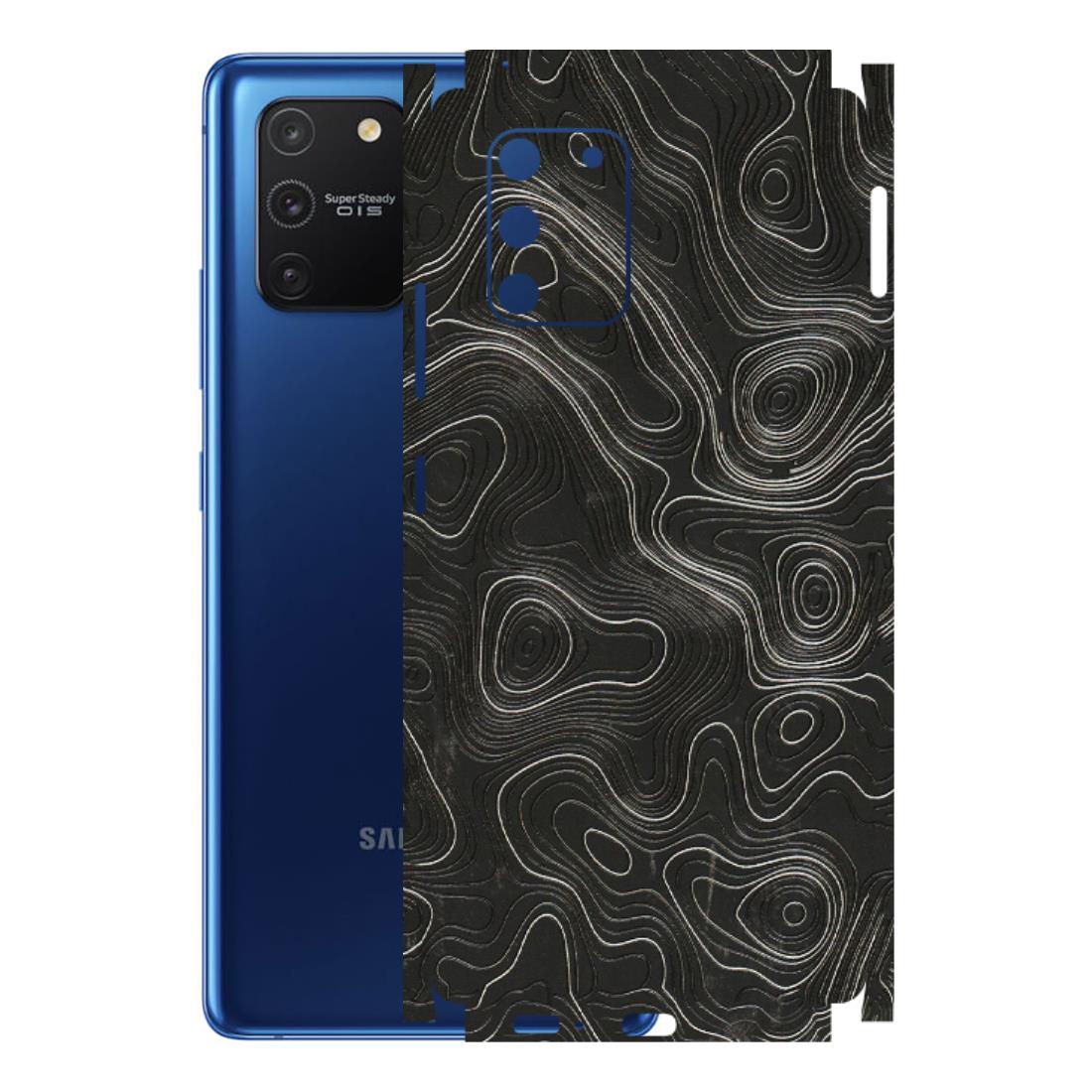 Samsung A/S Series Phone Skins (All Models) - Abstract White Line Map - 3D Embossed Finish (L-269) Samsung Galaxy S10 Lite