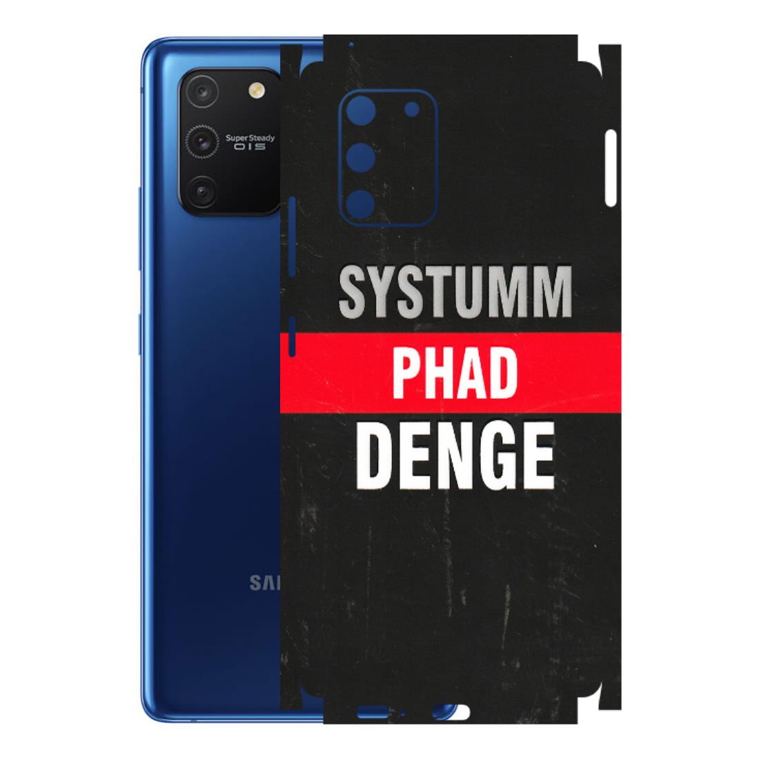 Samsung A/S Series Phone Skins (All Models) - Systumm Phad Denge - 3D Embossed Finish (L-278) Samsung Galaxy S10 Lite