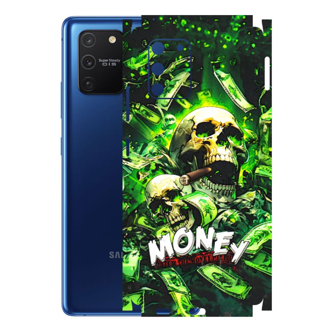 Samsung A/S Series Phone Skins (All Models) - Skull Money - 3D Embossed Finish (L-303) Samsung Galaxy S10 Lite