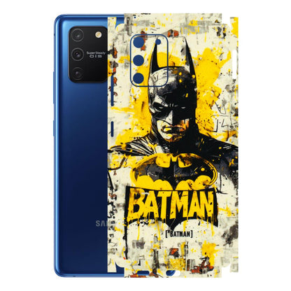 Samsung A/S Series Phone Skins (All Models) - Batman Yellow BT - 3D Embossed Finish (L-304) Samsung Galaxy S10 Lite