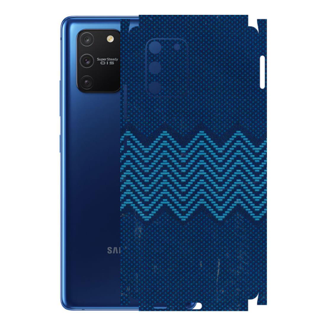 Samsung A/S Series Phone Skins (All Models) - Blue Sober Waves - 3D Embossed Finish (L-306) Samsung Galaxy S10 Lite