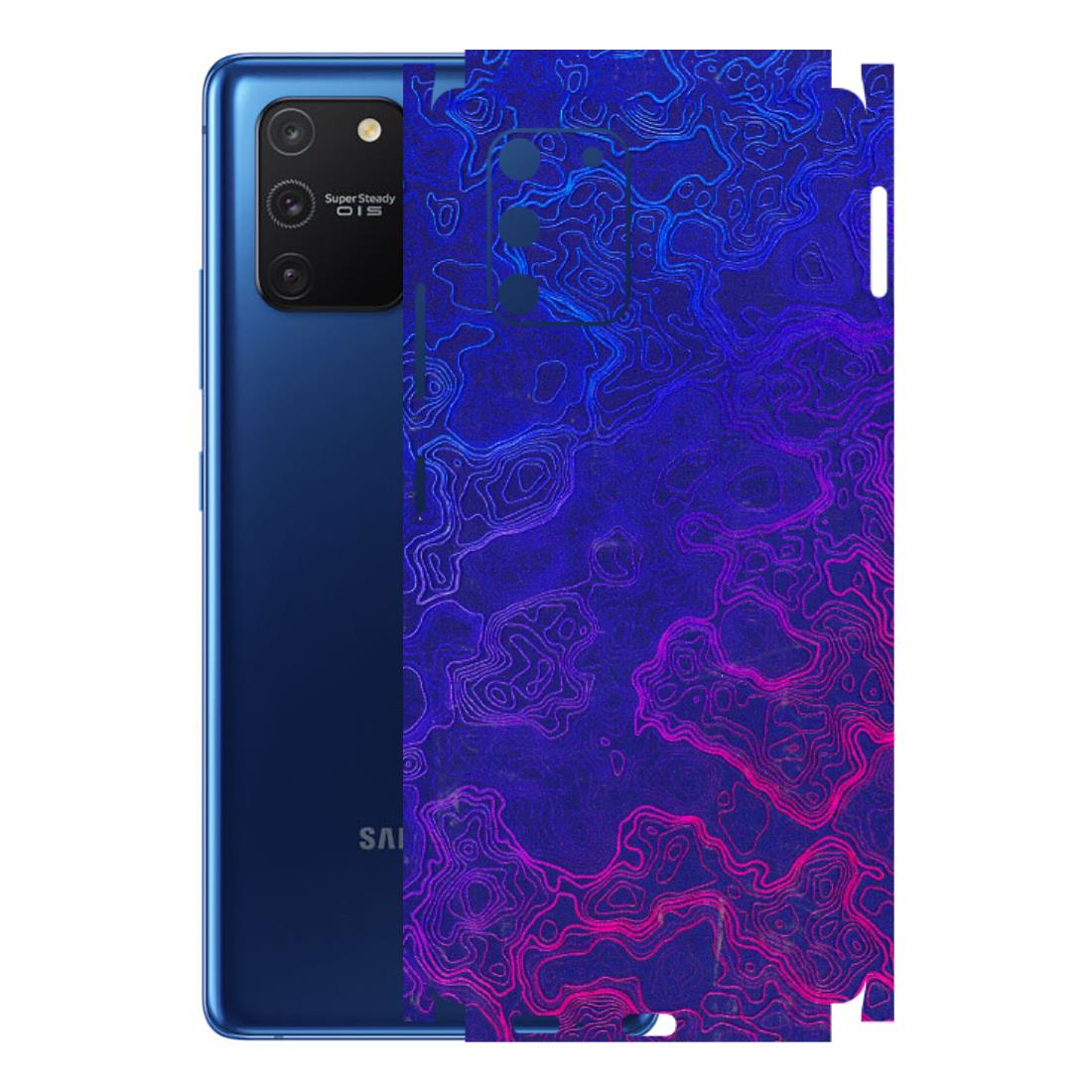 Samsung A/S Series Phone Skins (All Models) - Purple Ripples Swirl - 3D Embossed Finish (L-314) Samsung Galaxy S10 Lite