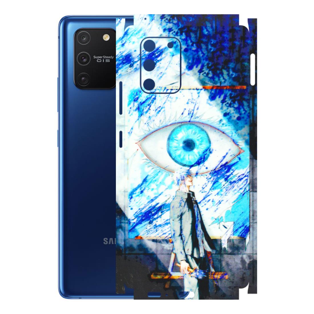 Samsung A/S Series Phone Skins (All Models) - Anime Sea Blue Eye - 3D Embossed Finish (L-318) Samsung Galaxy S10 Lite