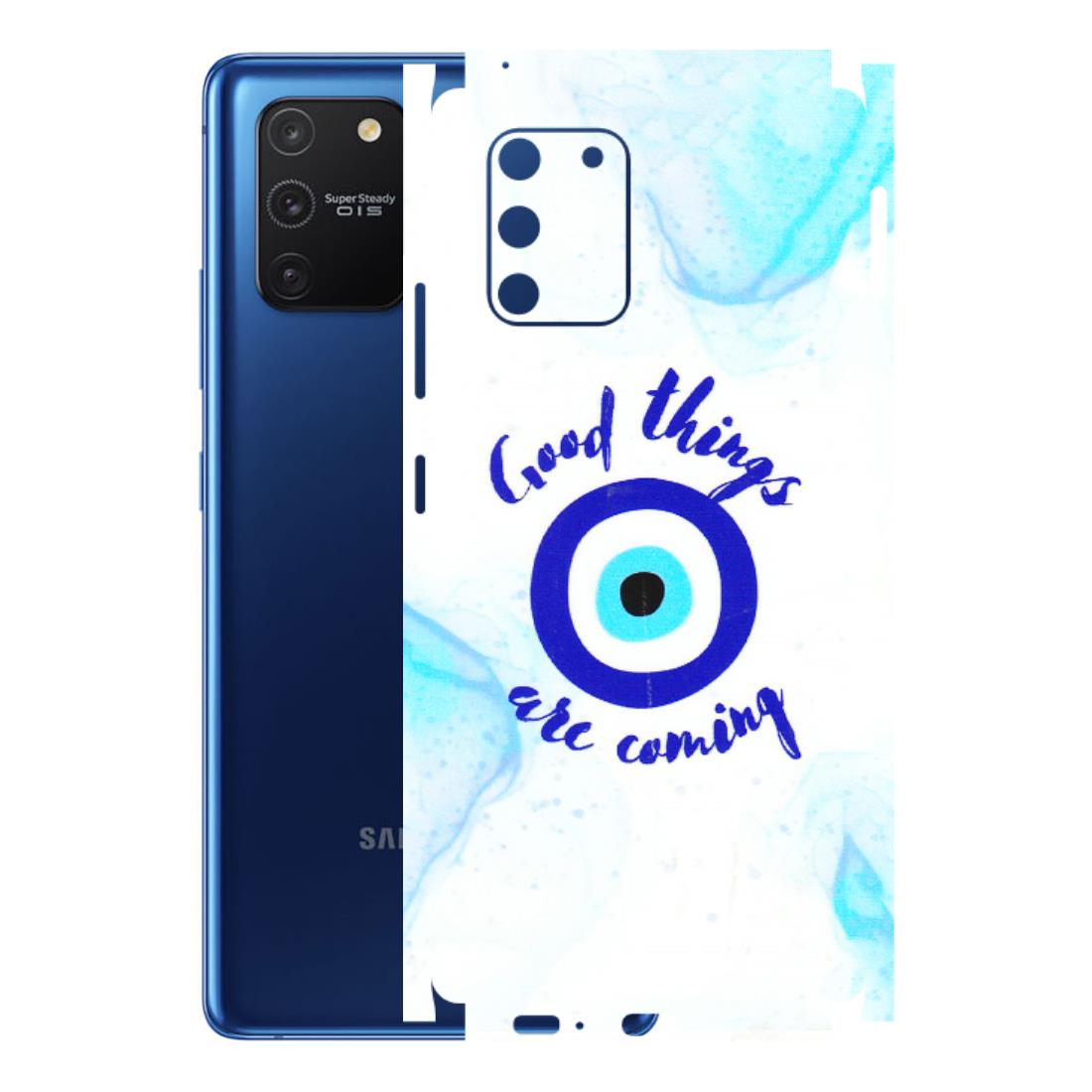 Samsung A/S Series Phone Skins (All Models) - Evil Eye Good Things Are Coming - 3D Embossed Finish (L-322) Samsung Galaxy S10 Lite