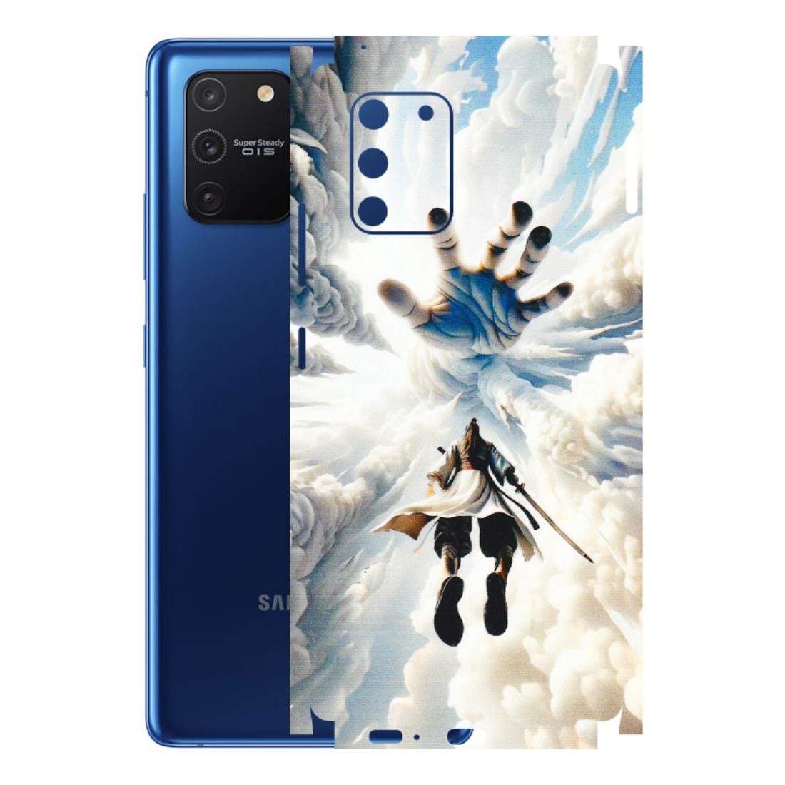 Samsung A/S Series Phone Skins (All Models) - Big Hand With Monkey King - 3D Embossed Finish (L-323) Samsung Galaxy S10 Lite