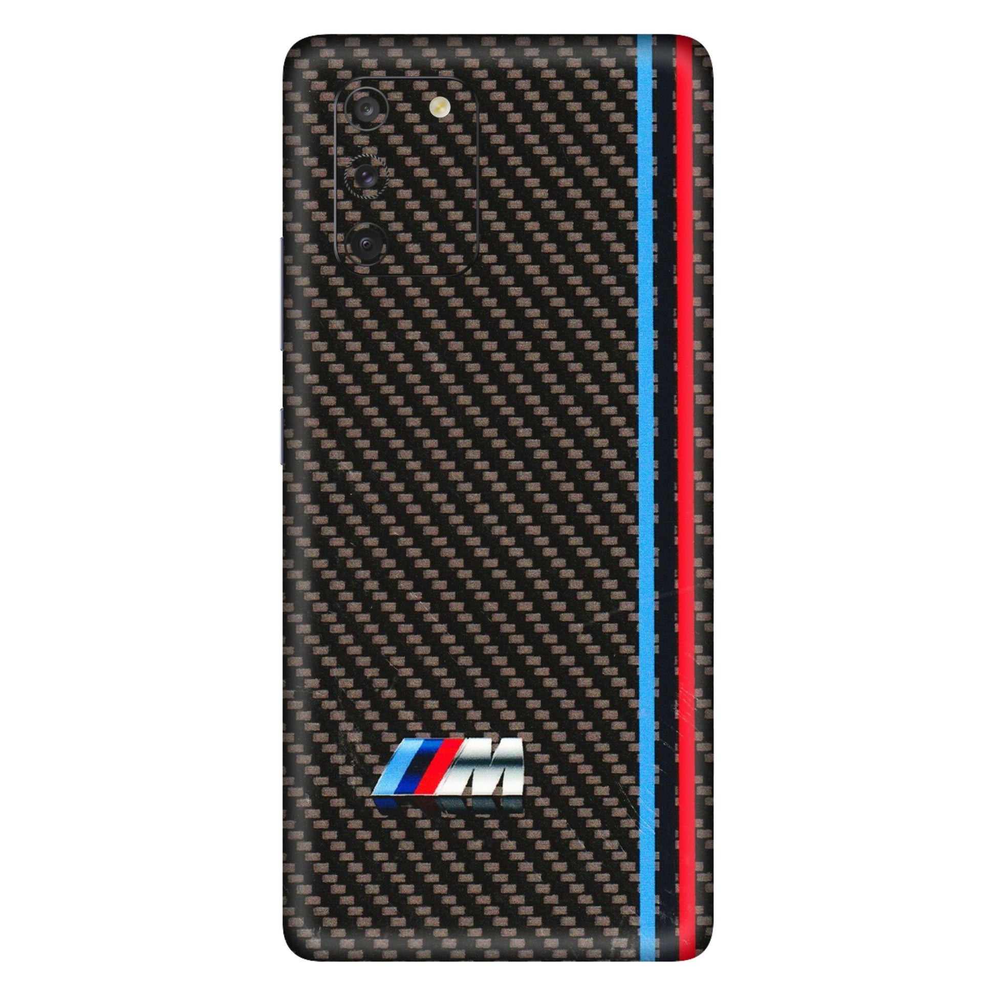 Samsung A/S Series Phone Skins (All Models) - BM Carbon Fiber Feels - 3D Embossed Finish (L-38) Samsung Galaxy S10 Lite