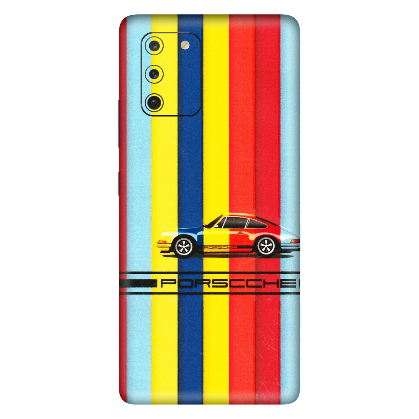 Samsung A/S Series Phone Skins (All Models) - Multicolour Porche - 3D Embossed Finish (L-39) Samsung Galaxy S10 Lite
