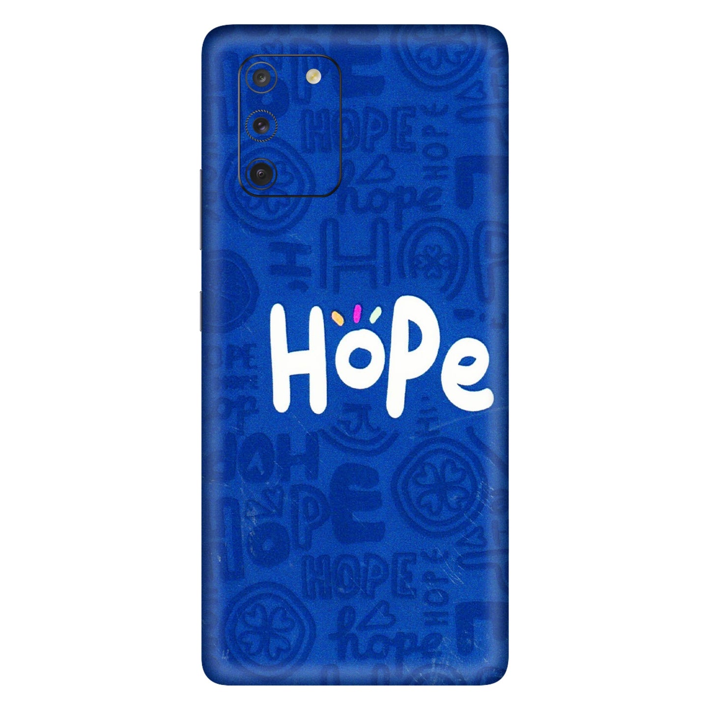 Samsung A/S Series Phone Skins (All Models) - Hope Doodles Blue - 3D Embossed Finish (L-43) Samsung Galaxy S10 Lite