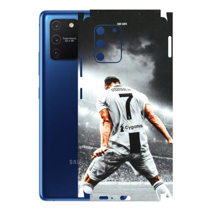 Samsung A/S Series Phone Skins (All Models) - Ronaldo CR7 Crazy - 3D Embossed Finish (L-44) Samsung Galaxy S10 Lite