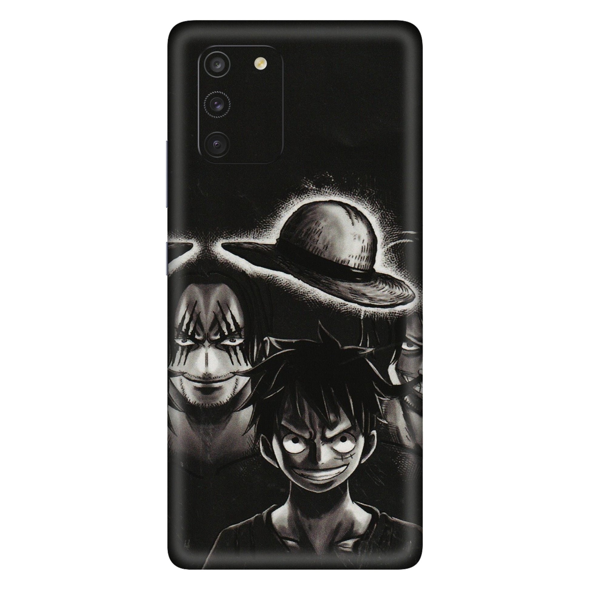 Samsung A/S Series Phone Skins (All Models) - Black Luffy Hat - 3D Embossed Finish (L-57) Samsung Galaxy S10 Lite