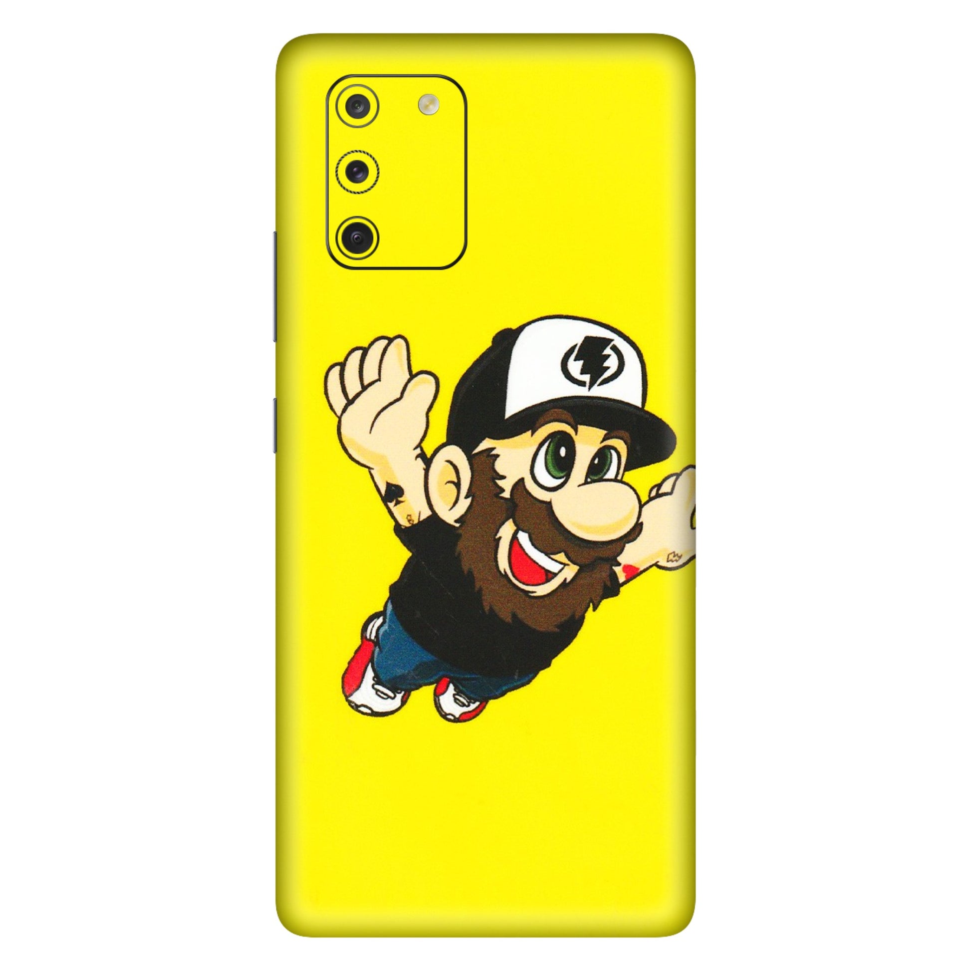 Samsung A/S Series Phone Skins (All Models) - Flying Beardo - 3D Embossed Finish (L-60) Samsung Galaxy S10 Lite