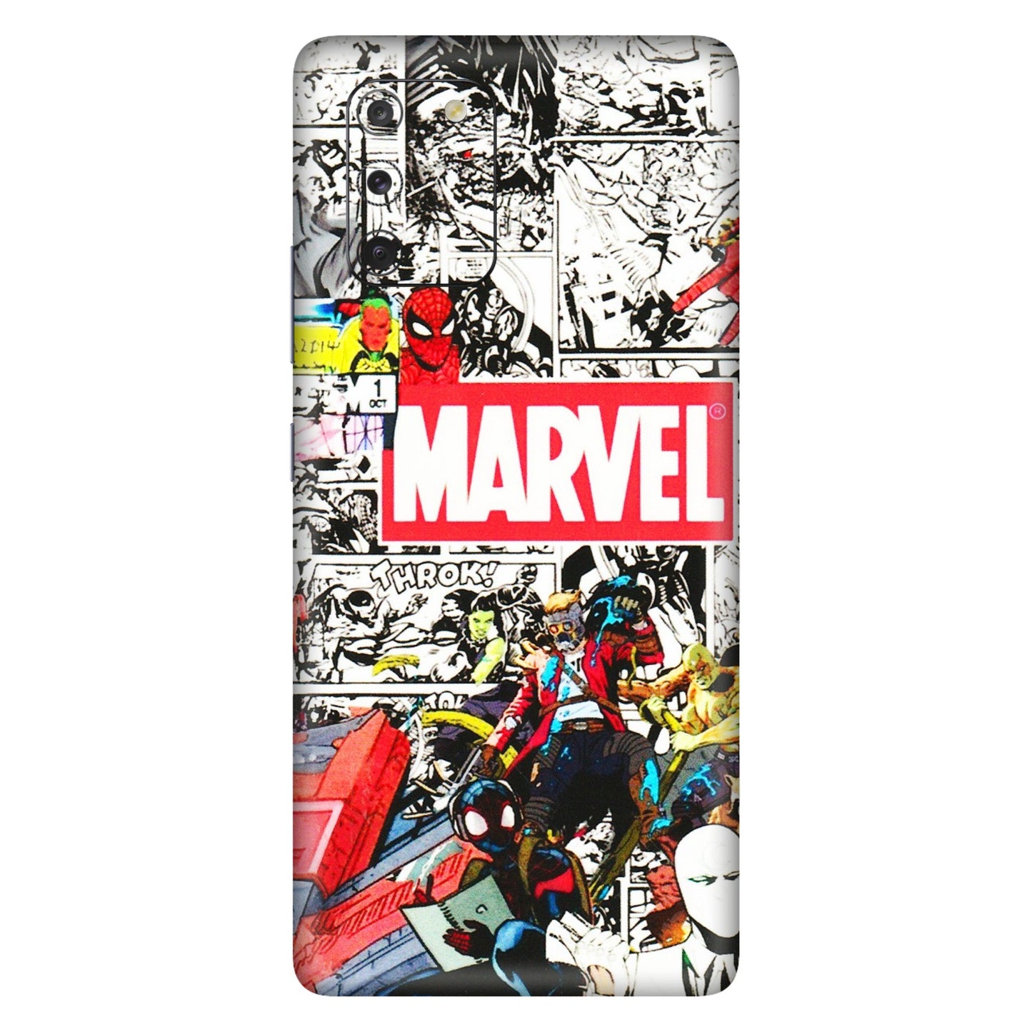 Samsung A/S Series Phone Skins (All Models) - Marvel Colorful Comic - 3D Embossed Finish (L-64) Samsung Galaxy S10 Lite