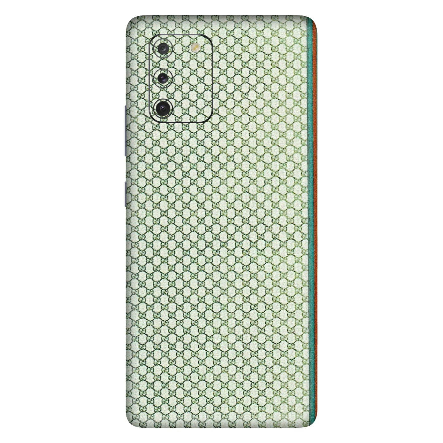 Samsung A/S Series Phone Skins (All Models) - Gucci Fabric Pattern - 3D Embossed Finish (L-73) Samsung Galaxy S10 Lite