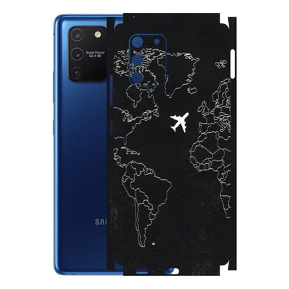 Samsung A/S Series Phone Skins (All Models) - Never Ending Travel - 3D Embossed Finish (L-79) Samsung Galaxy S10 Lite