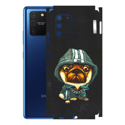 Samsung A/S Series Phone Skins (All Models) - Puppy N Hoodie - 3D Embossed Finish (L-90) Samsung Galaxy S10 Lite