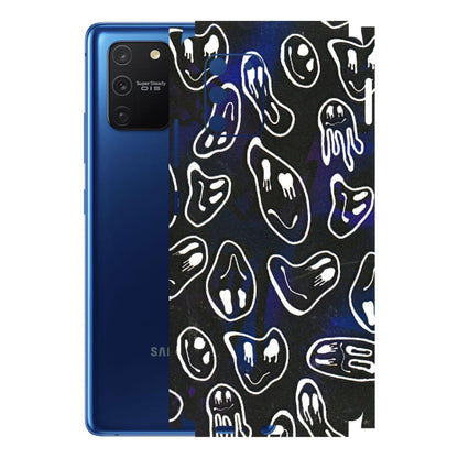 Samsung A/S Series Phone Skins (All Models) - Distorted Smileys - 3D Embossed Finish (L-92) Samsung Galaxy S10 Lite