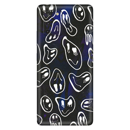Samsung A/S Series Phone Skins (All Models) - Distorted Smileys - 3D Embossed Finish (L-92) Samsung Galaxy S10 Lite