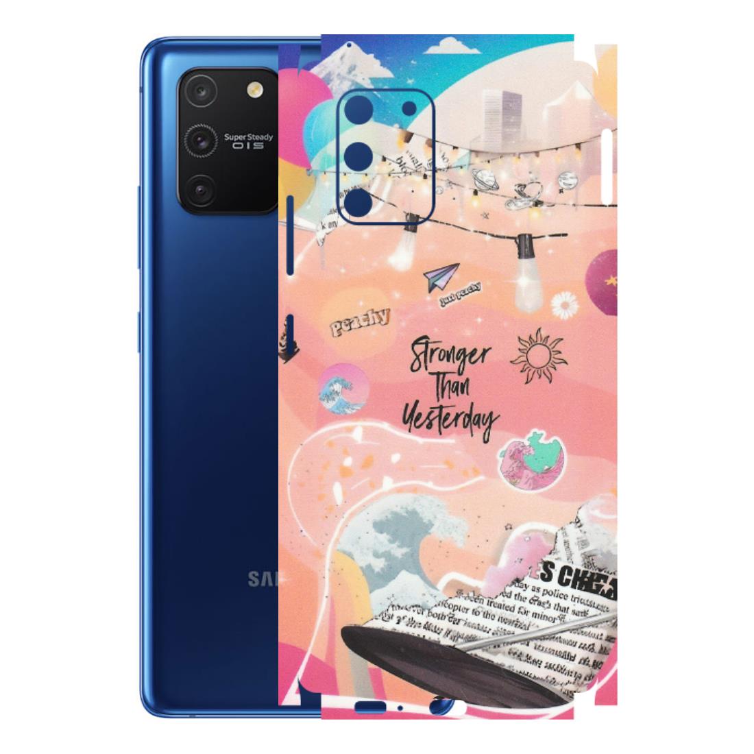 Samsung A/S Series Phone Skins (All Models) - Stronger Then Yesterday - Matte Finish (M-128) Samsung Galaxy S10 Lite