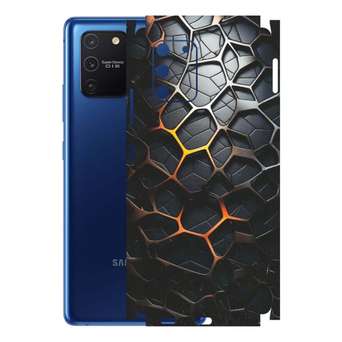 Samsung A/S Series Phone Skins (All Models) - New Abstract Graphite Tiles - Matte Finish (M-130) Samsung Galaxy S10 Lite