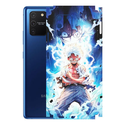 Samsung A/S Series Phone Skins (All Models) - Blue Thunder Luffy Anime - Matte Finish (M-132) Samsung Galaxy S10 Lite