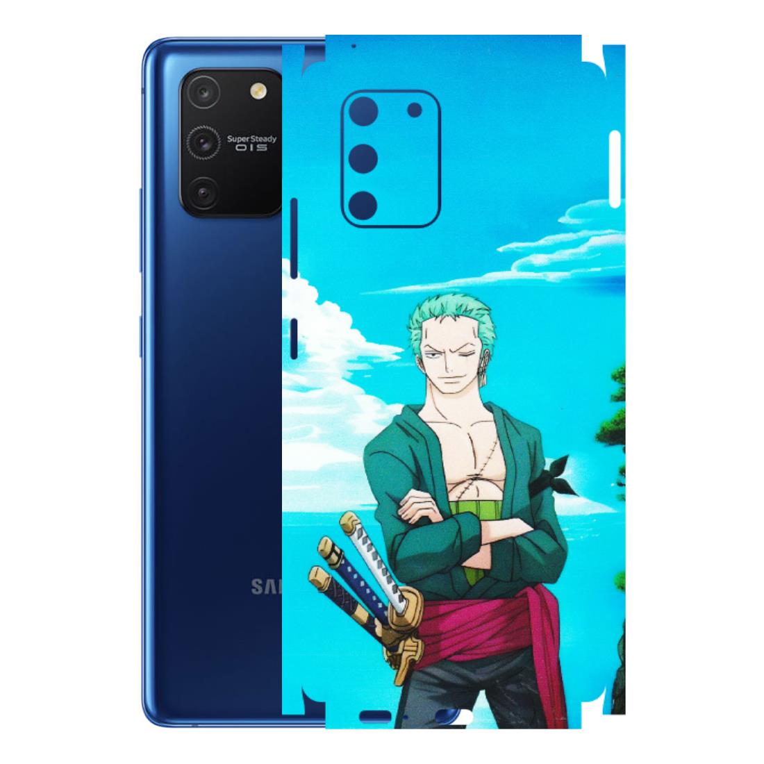 Samsung A/S Series Phone Skins (All Models) - Cool Swordman Zoro Anime - Matte Finish (M-143) Samsung Galaxy S10 Lite