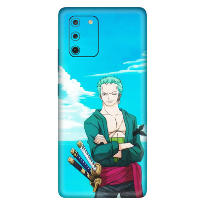 Samsung A/S Series Phone Skins (All Models) - Cool Swordman Zoro Anime - Matte Finish (M-143) Samsung Galaxy S10 Lite