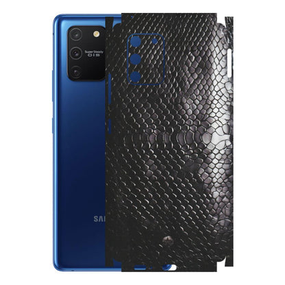 Samsung A/S Series Phone Skins (All Models) - Black Snack Leather - Matte Finish (M-147) Samsung Galaxy S10 Lite