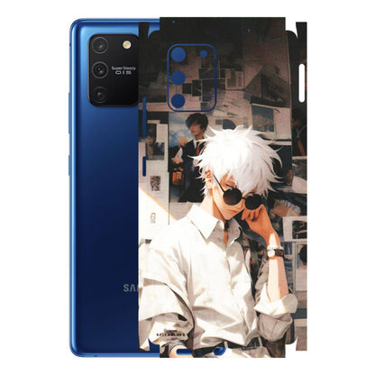 Samsung A/S Series Phone Skins (All Models) - Gojo Satoru Jujustu Kaisen Anime - Matte Finish (M-156) Samsung Galaxy S10 Lite