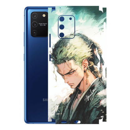 Samsung A/S Series Phone Skins (All Models) - Pirate Hunter One Piece Anime - Matte Finish (M-157) Samsung Galaxy S10 Lite