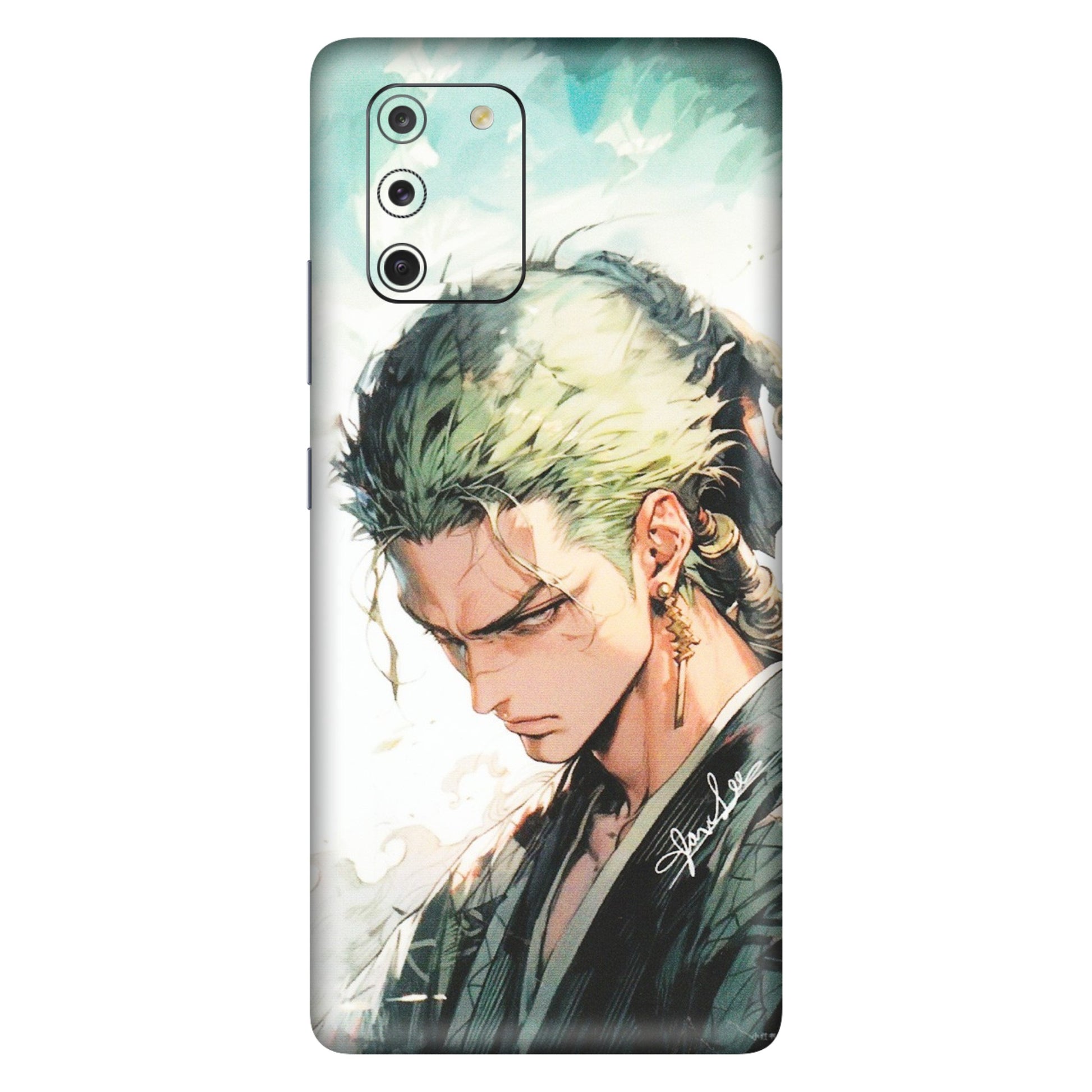 Samsung A/S Series Phone Skins (All Models) - Pirate Hunter One Piece Anime - Matte Finish (M-157) Samsung Galaxy S10 Lite