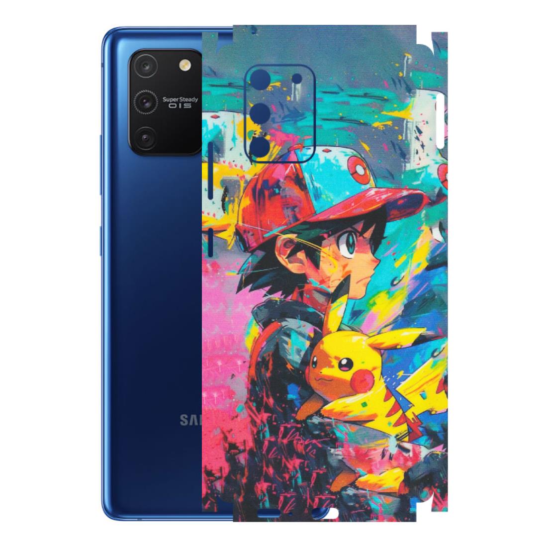 Samsung A/S Series Phone Skins (All Models) - Ash & Pikachu - Matte Finish (M-26) Samsung Galaxy S10 Lite